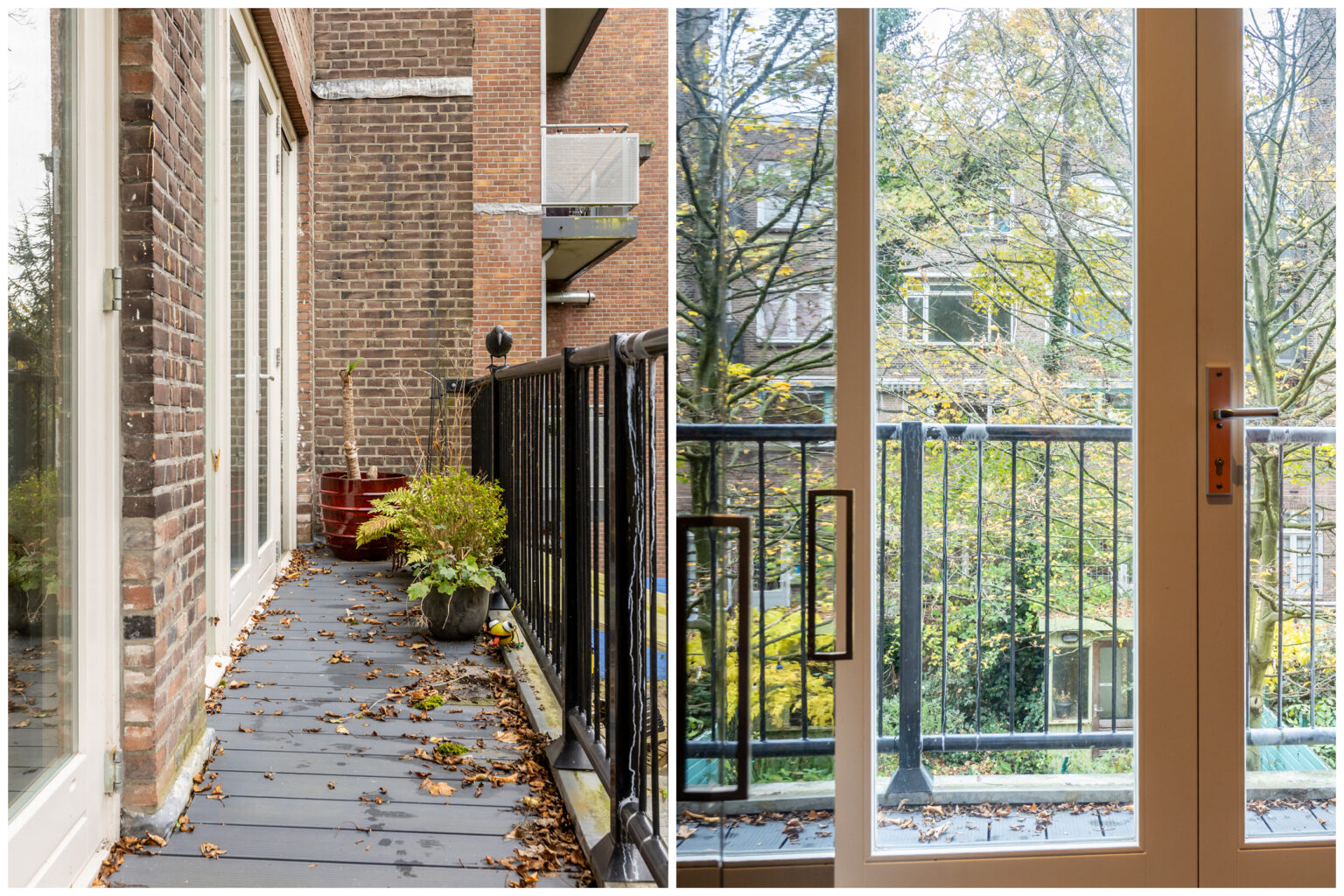 Balkon woonverdieping