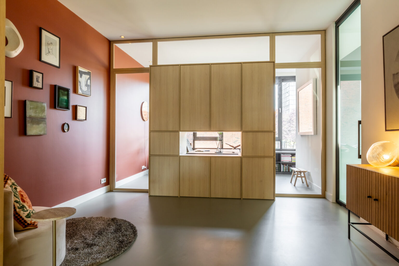 Zicht op werkkamer