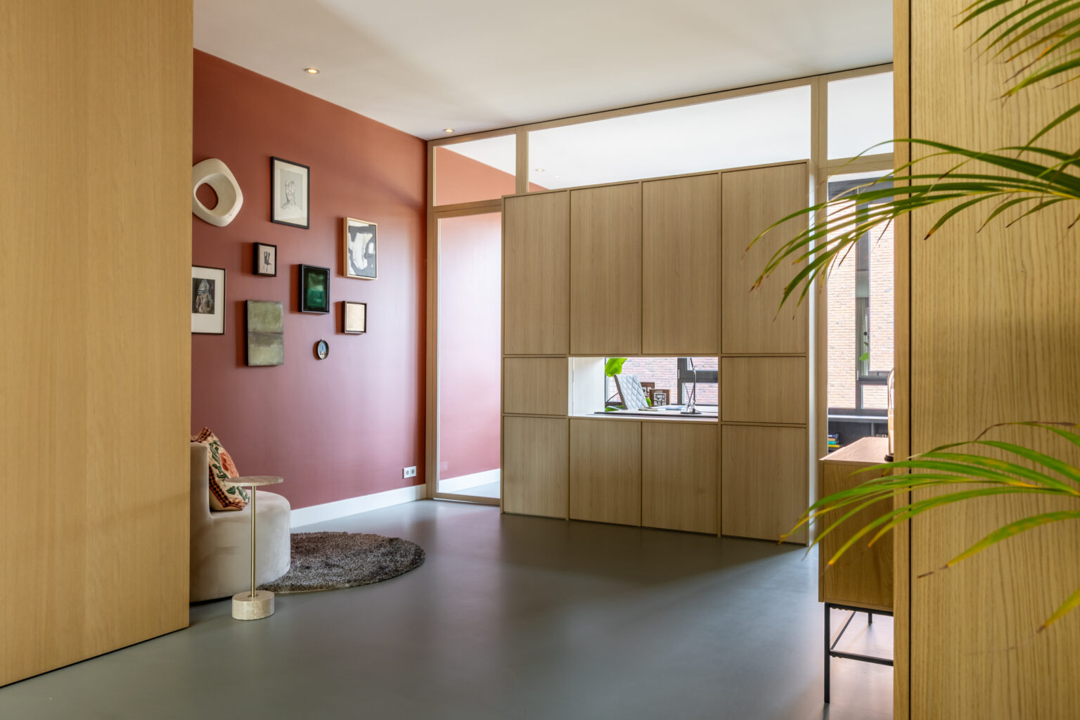 Zicht op werkkamer